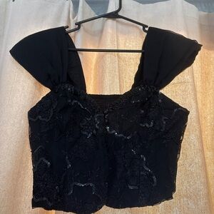 Elegant Vintage Victoria Secret Gold label Rare 80’s piece Bustier crop top.